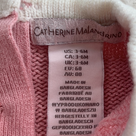 Catherine Malandrino Sweater Dress Dusty Pink 3-6M EUC - Picture 6 of 8